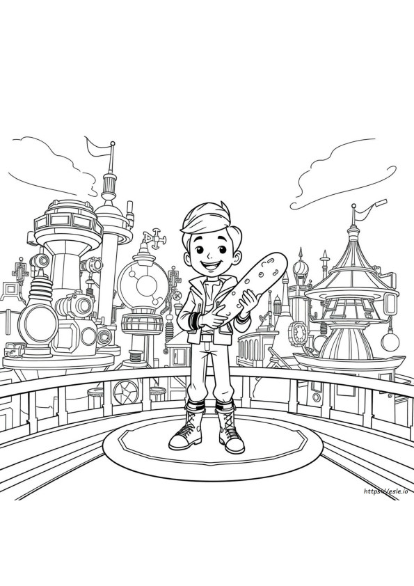 Miles Tomorrowland Coloring Pages