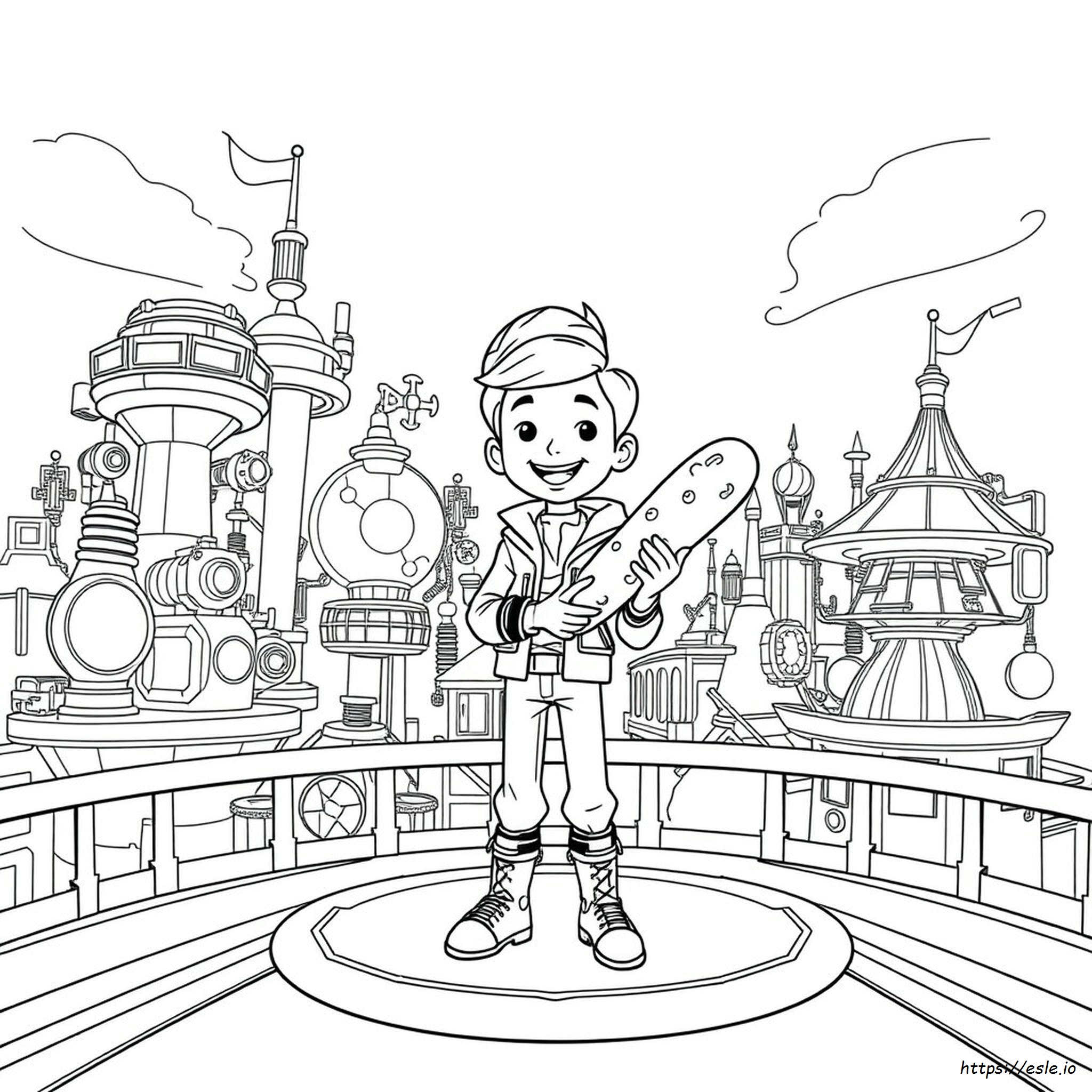 Coloriages Miles Du Futur