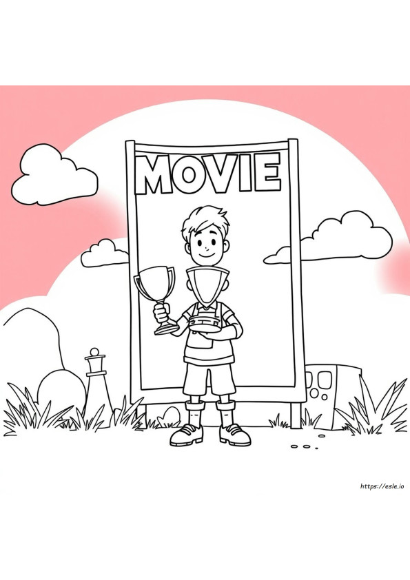 Movie Coloring Page
