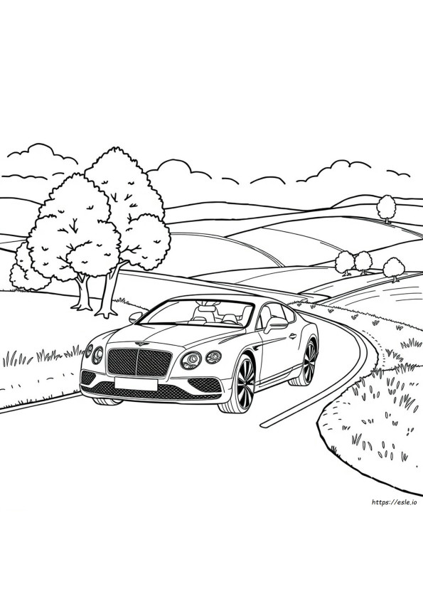 Bentley Car Coloring Pages