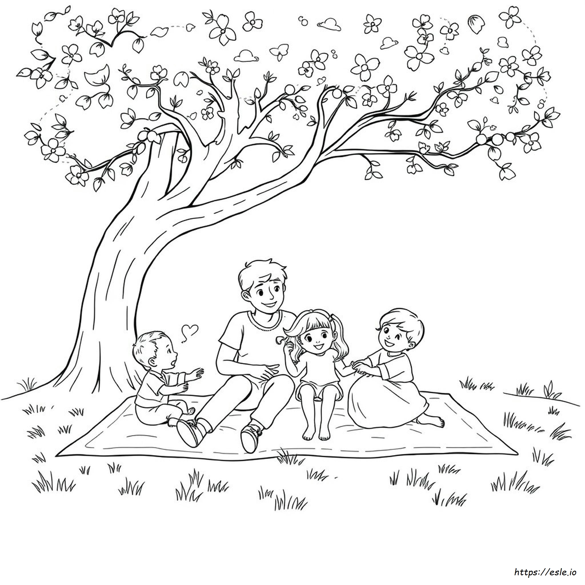 Familia Para Colorear