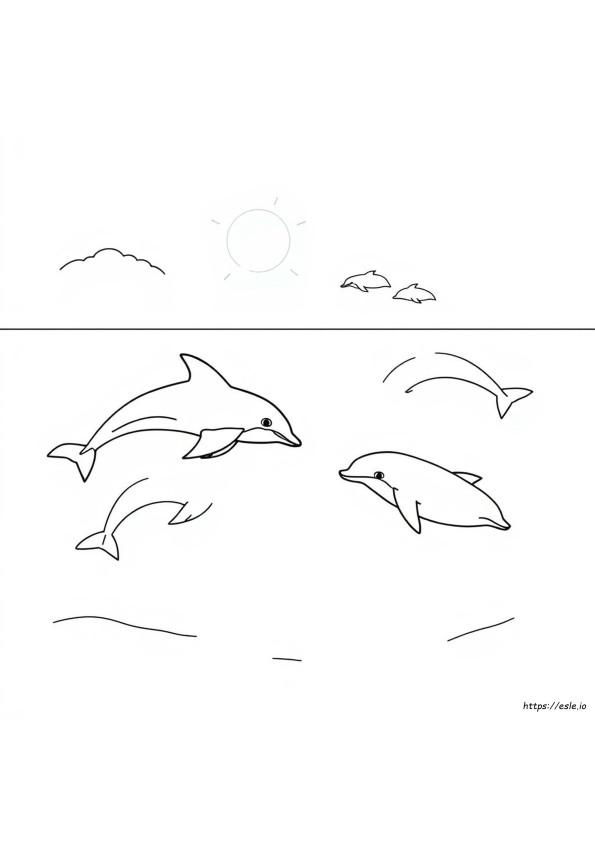 Coloring Pages Of Dolphins And Whales