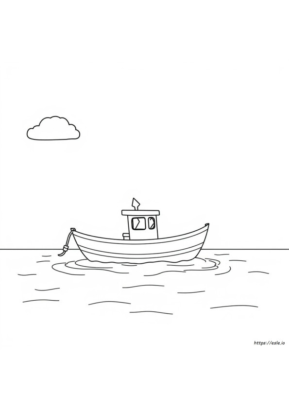 Dessin De Bateau À Colorier