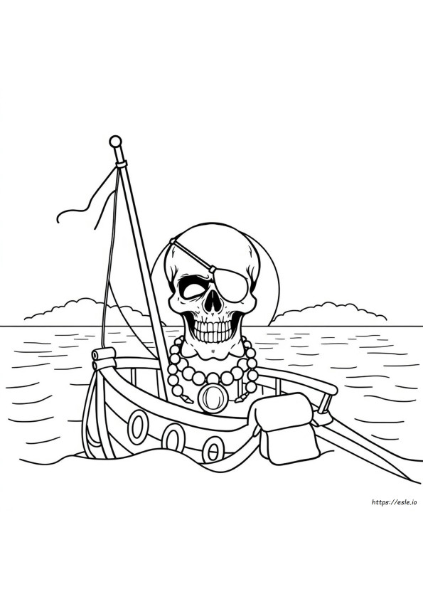 Pirate Skull Coloring Pages