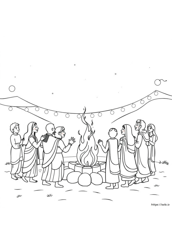 Coloriage Clipart Lohri Noir Et Blanc