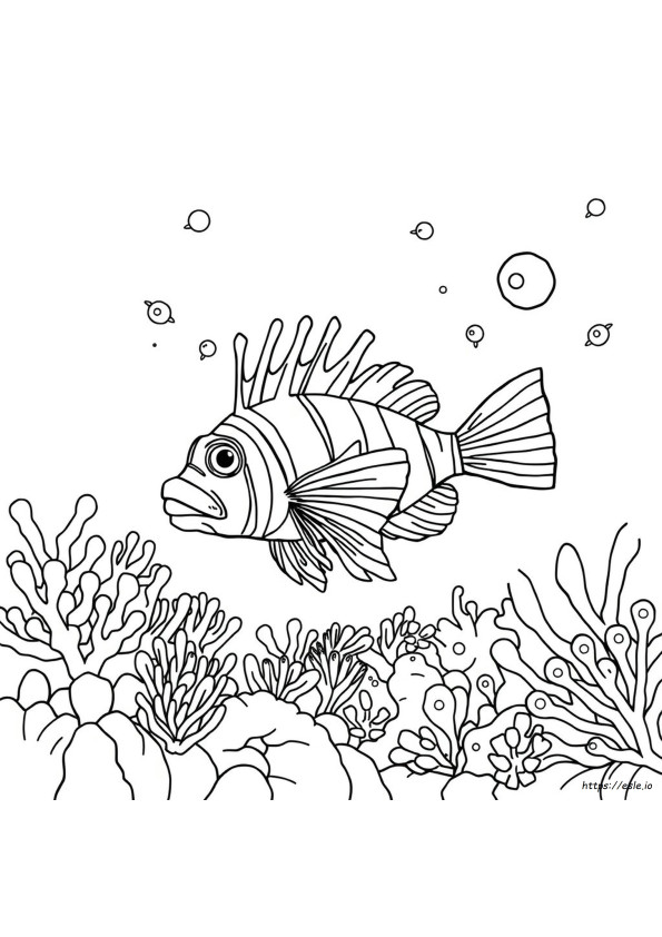 Lionfish Coloring Page
