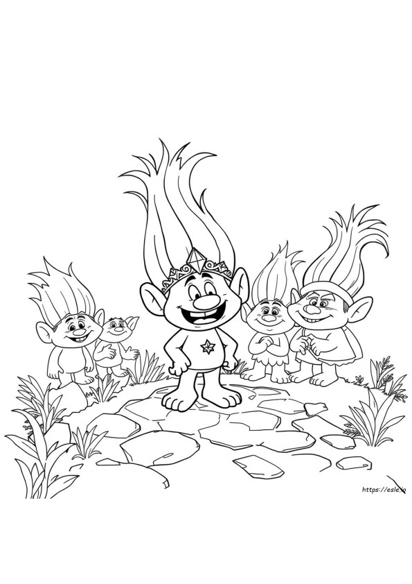 Trolls Guy Diamond Para Colorir