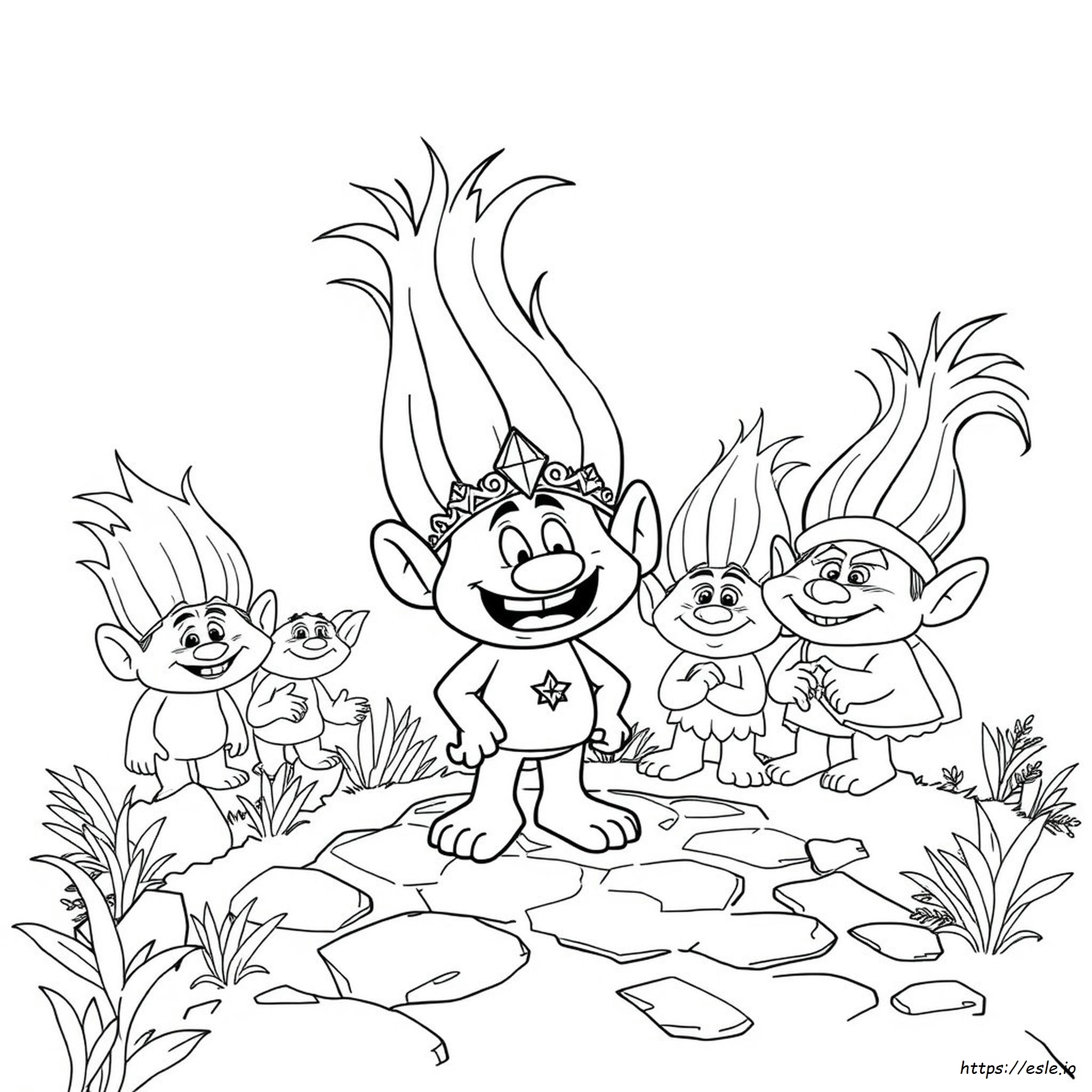 Trolls Coloring Pages Guy Diamond