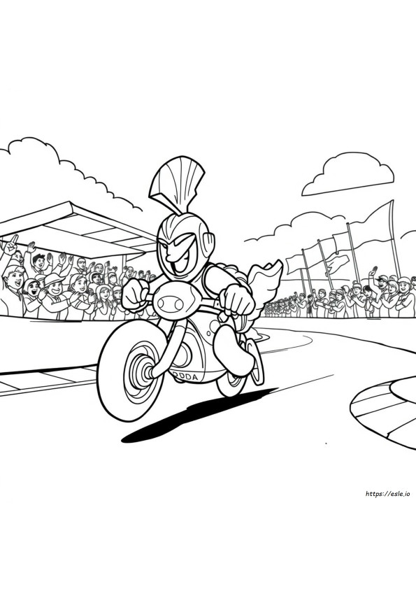 Turbo Achilles Para Colorear
