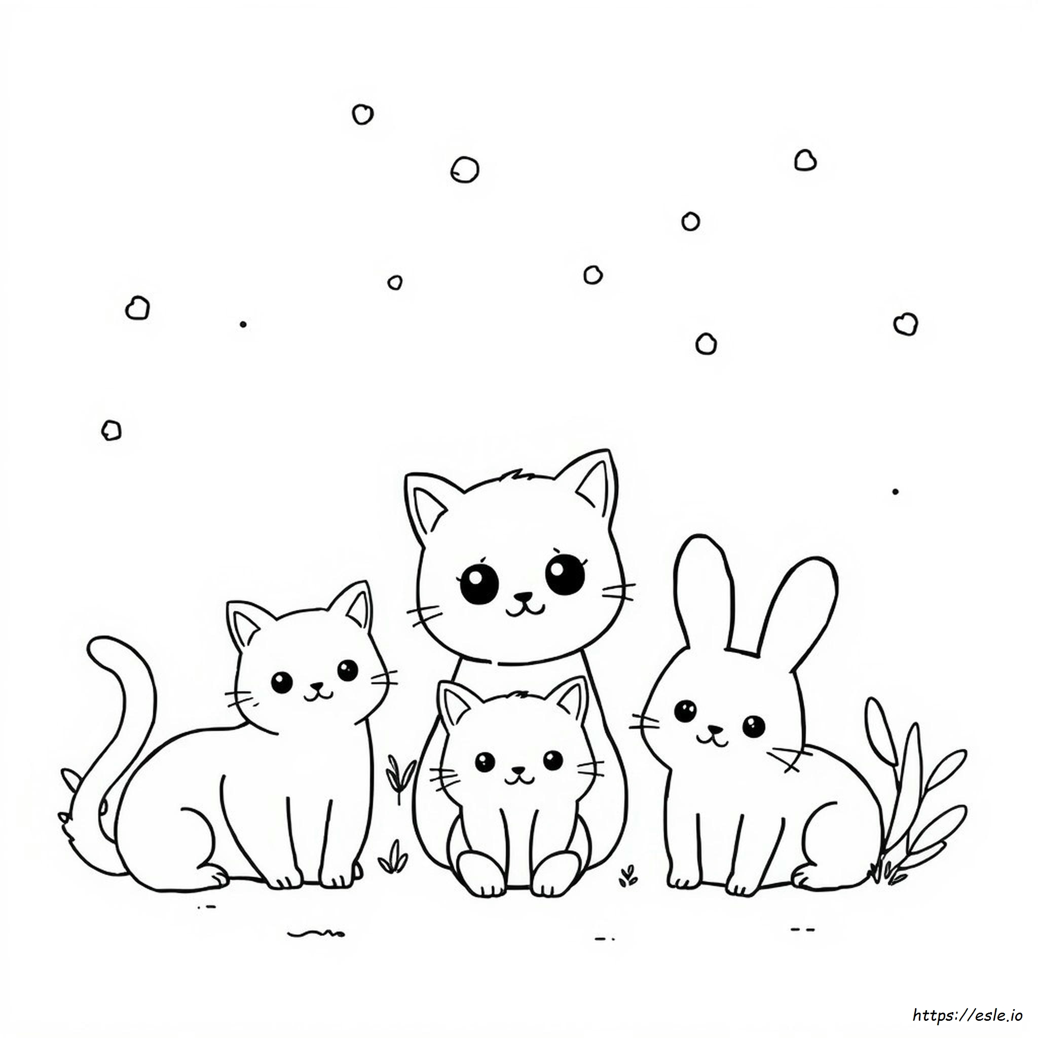 Cute Coloring Stickers