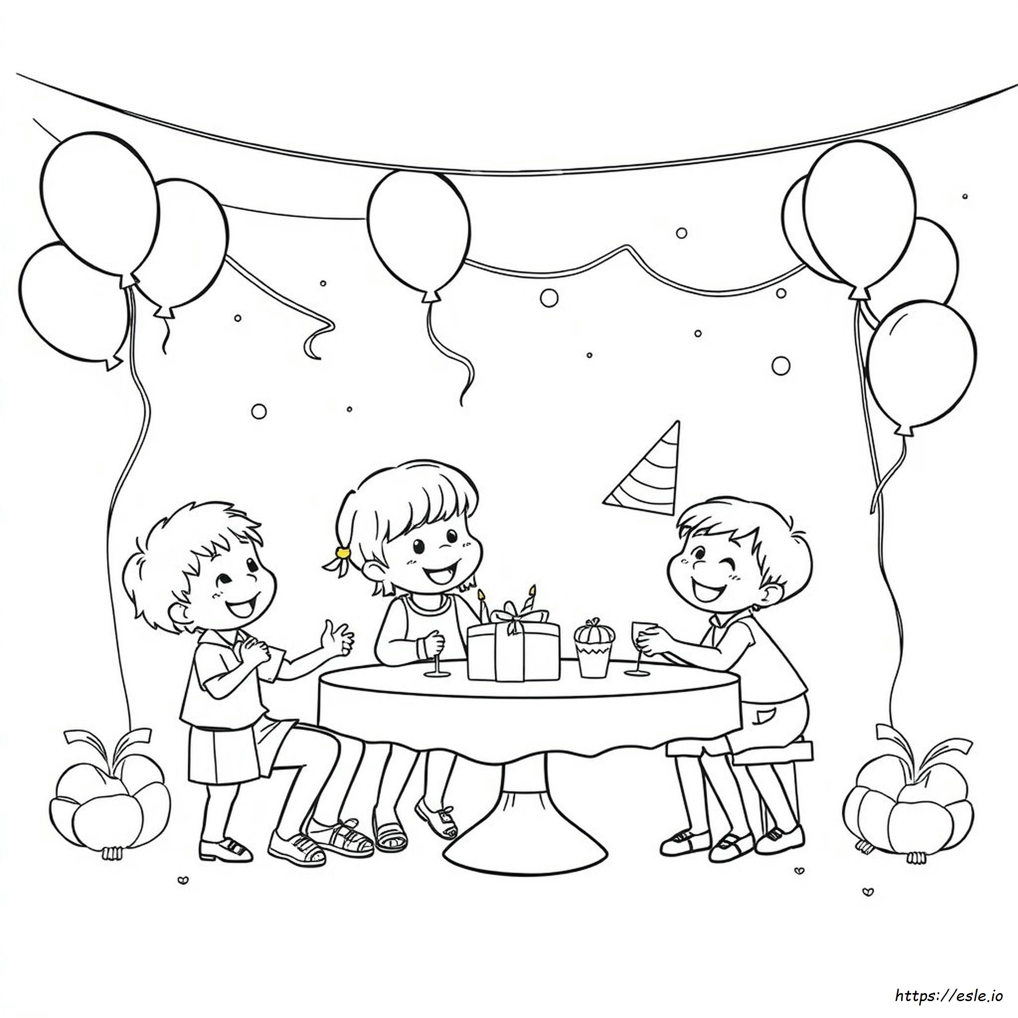 Party Coloring Pages