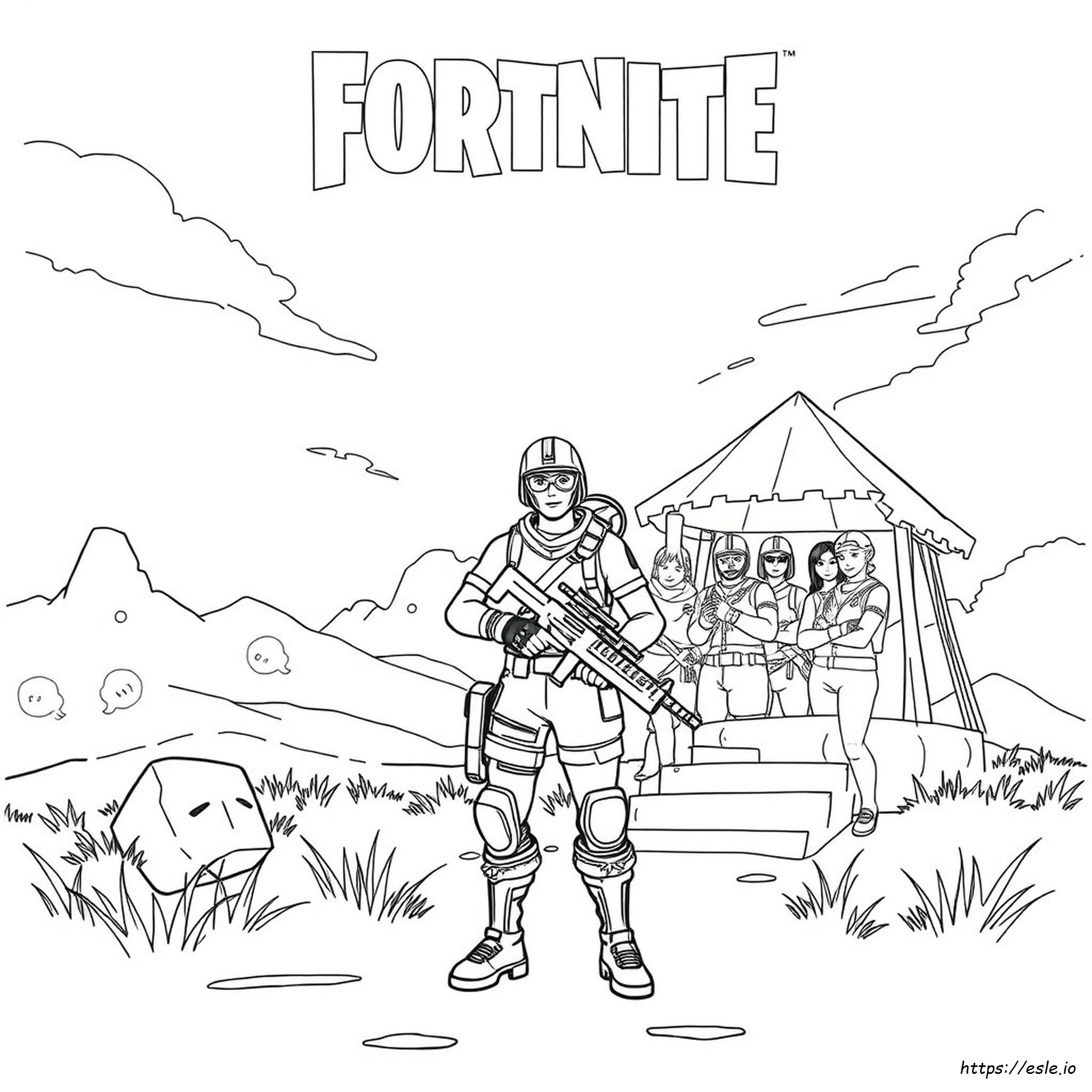 Fortnite Salvează Lumea: Planșe De Colorat