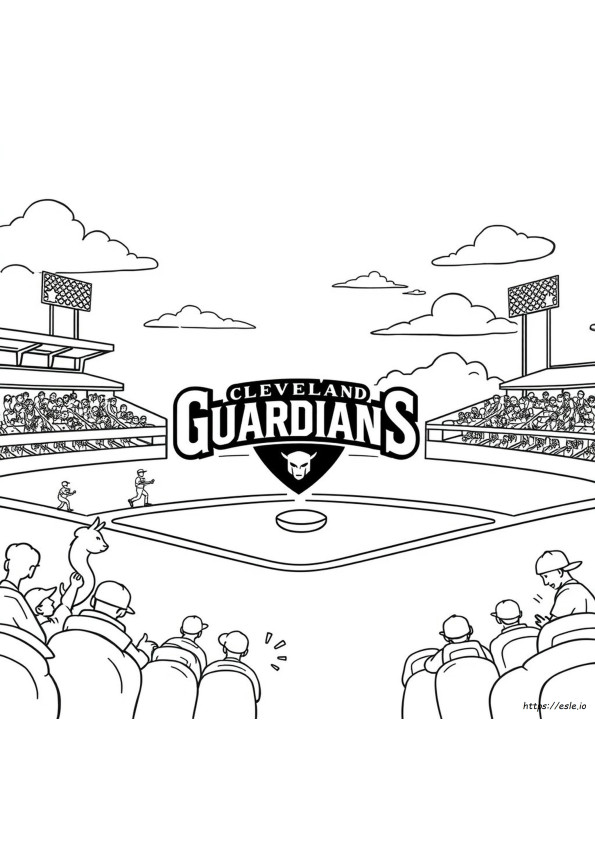 Cleveland Guardians Coloring Pages
