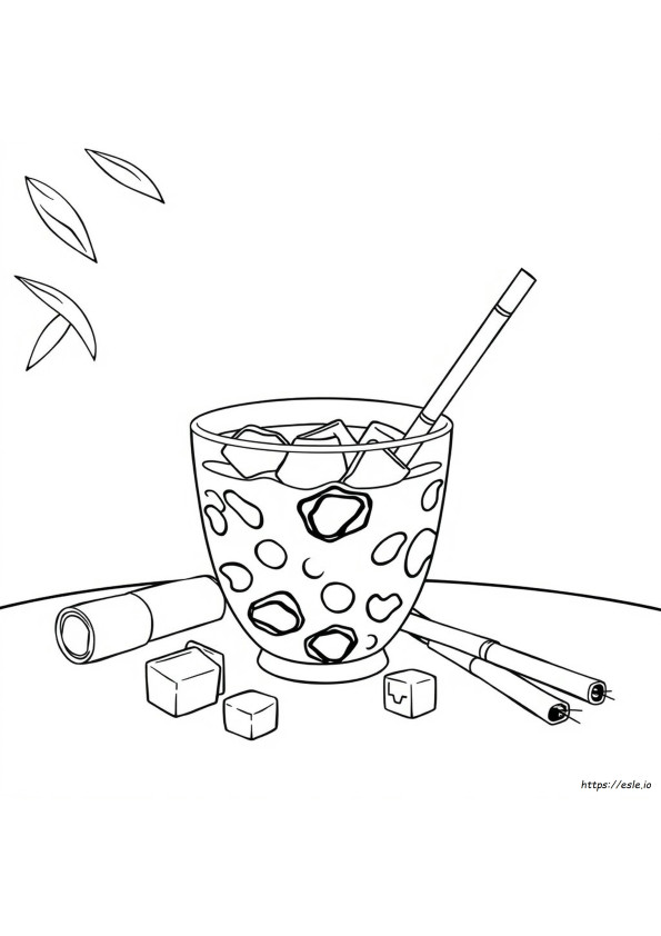 Kolorowanki Zwierzęca Boba Tea