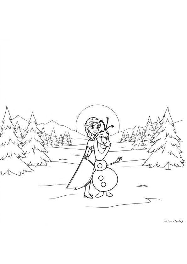 Frozen 2 Characters Coloring Pages