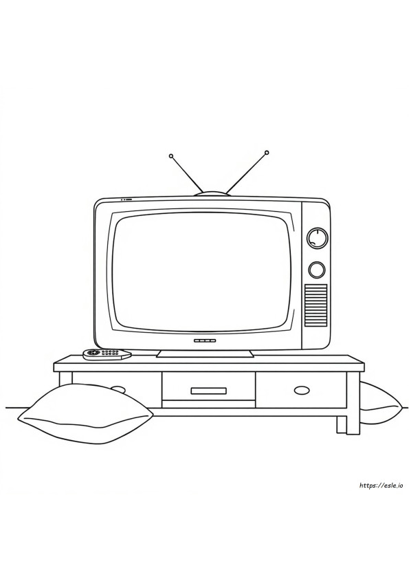 Gambar Mewarnai Televisi
