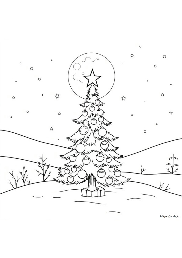 C Is For Christmas Coloring Page