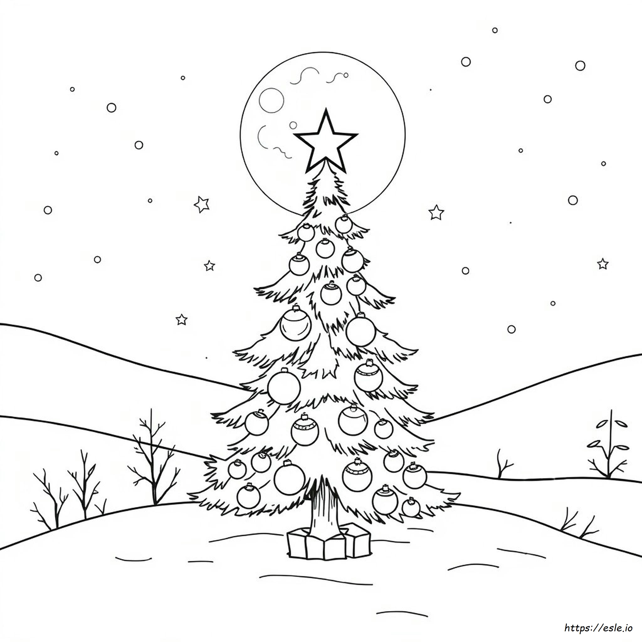 C Untuk Natal Gambar Mewarnai