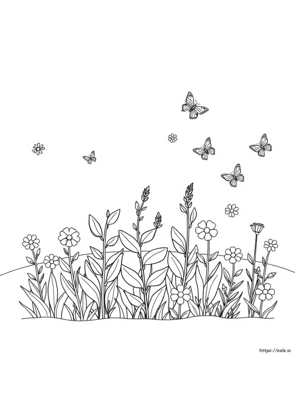 Coloring Plants For Kindergarten