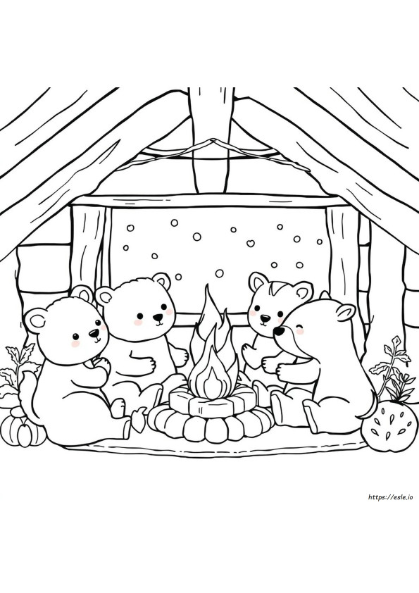 Coloriage Amis Câlins