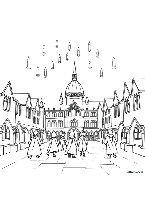 Hogwarts Coloring Sheets