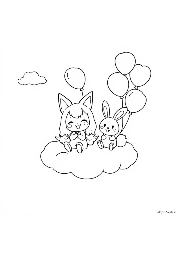 Cute Kuromi Coloring