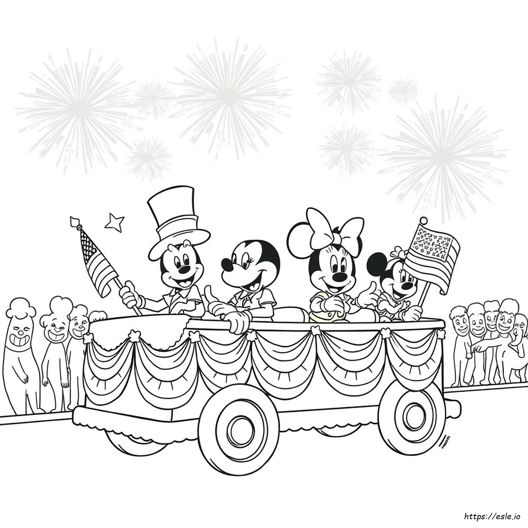 Disney Kleurplaten Viering Onafhankelijkheidsdag kleurplaat