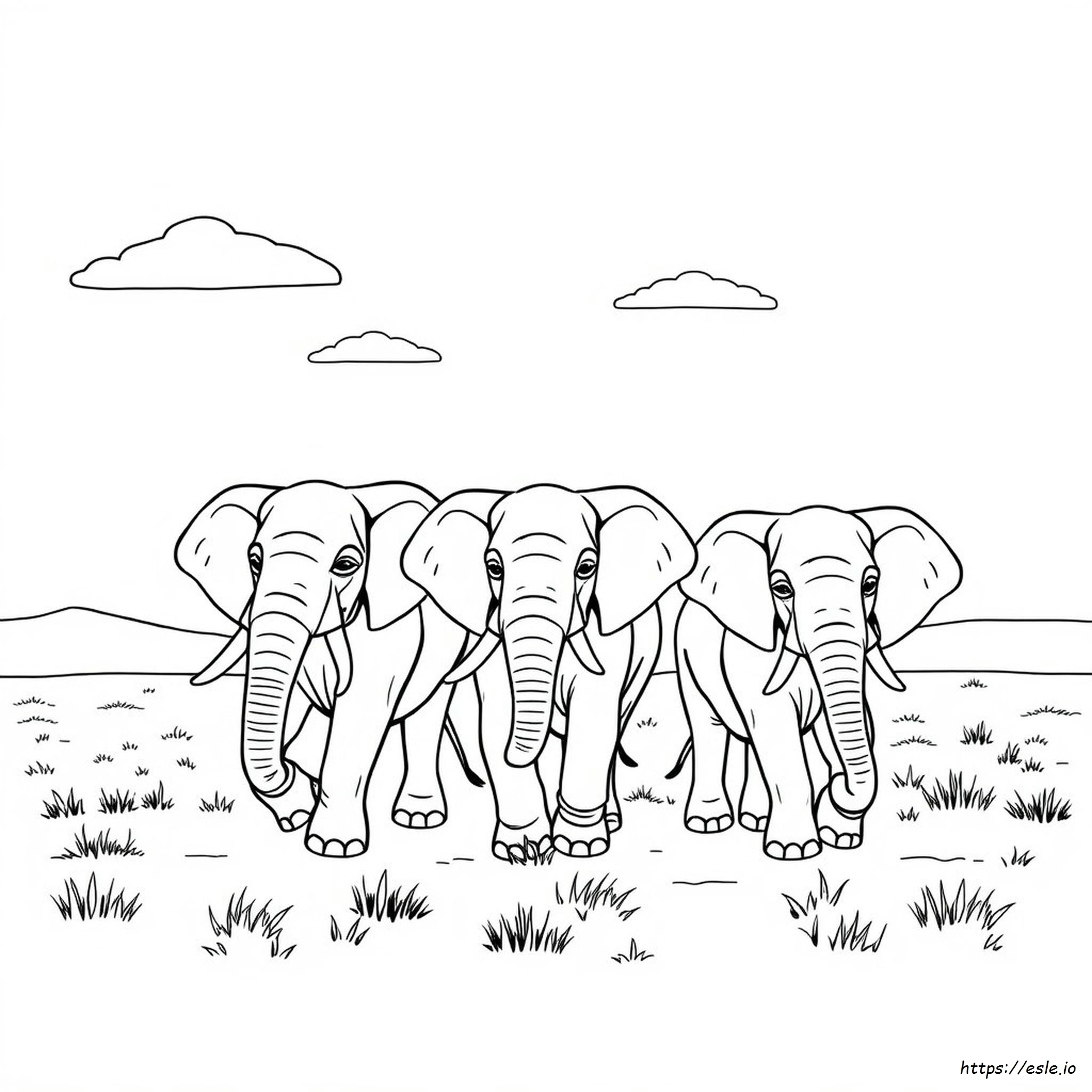 Free Printable Coloring Pages Of Elephants