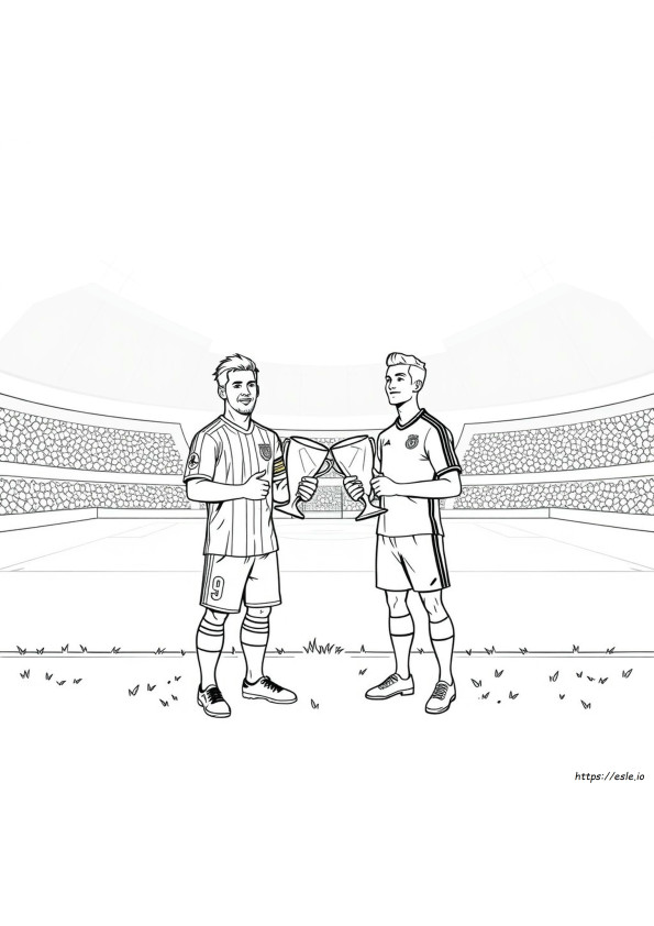 Messi Fifa Ronaldo Kleurplaten