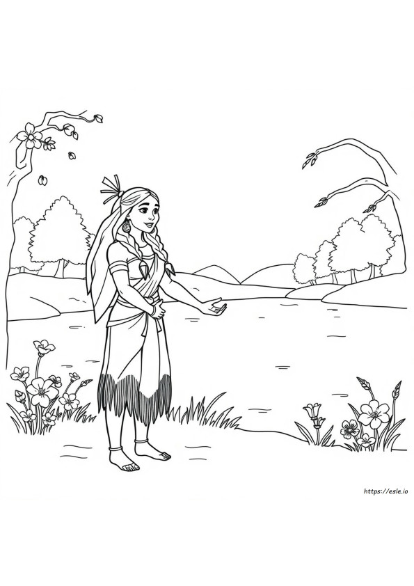 Coloriage Pocahontas