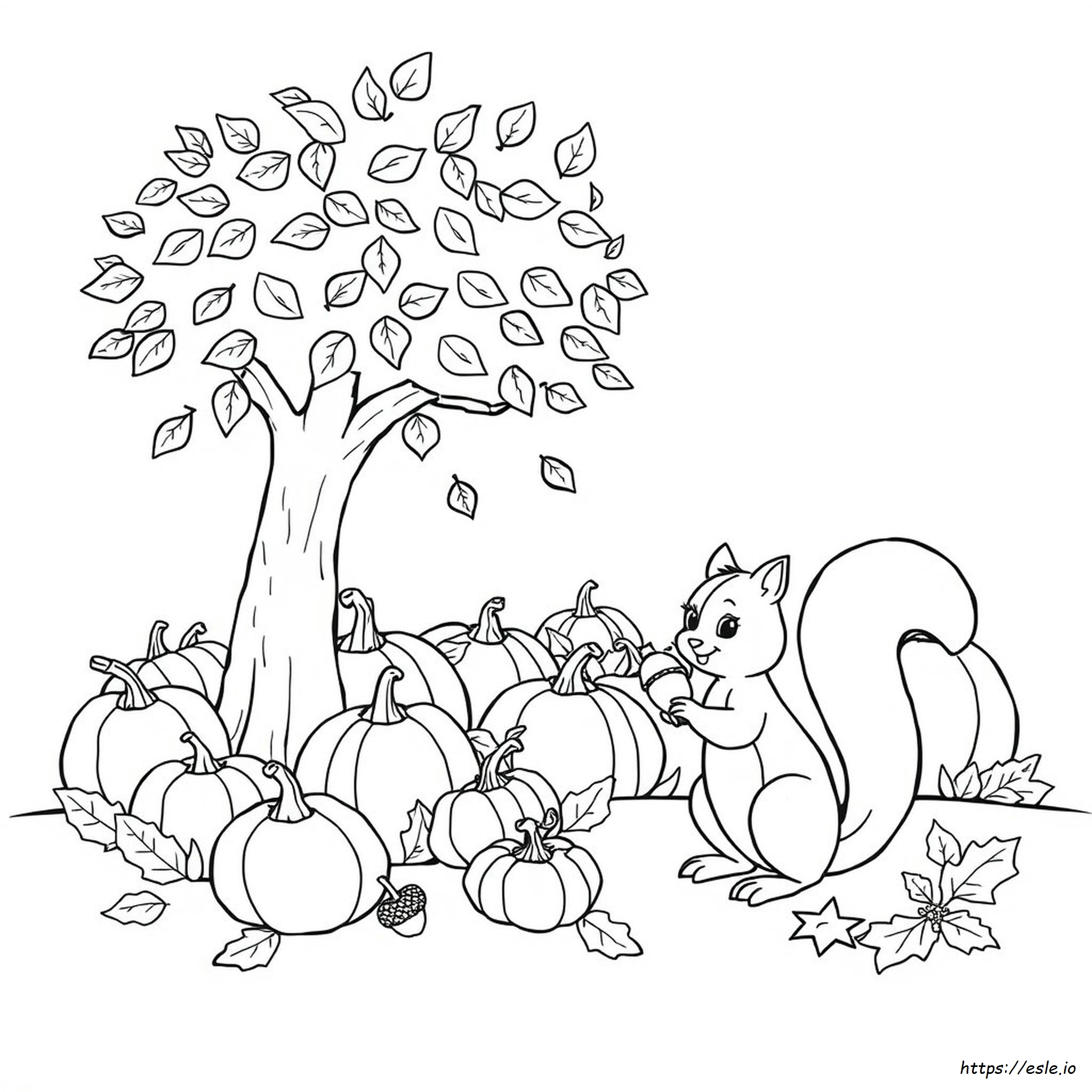 Fall Themed Coloring Pages For Preschoolers