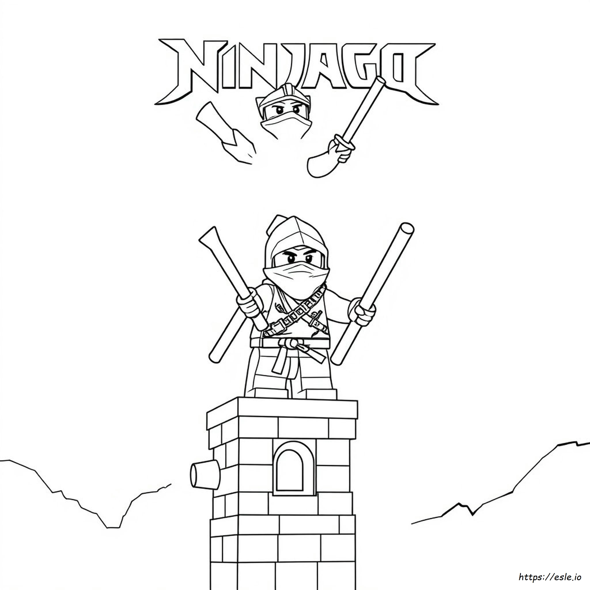 Ninja Lego Gambar Mewarnai