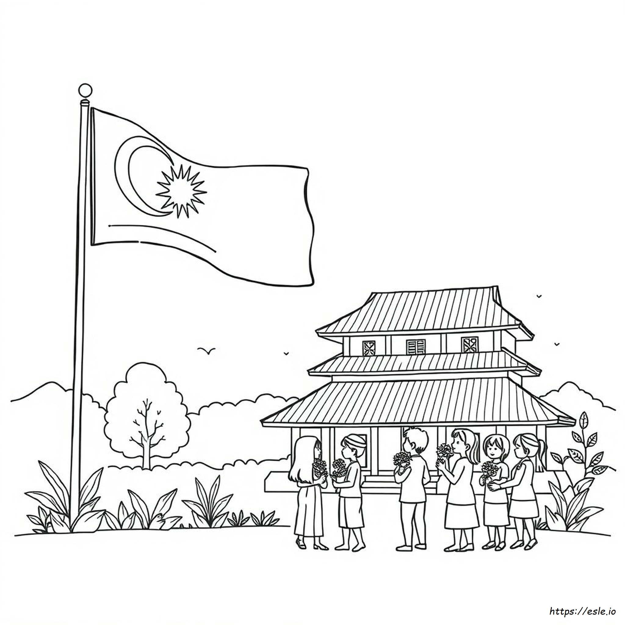 Malaysia Day Colouring Pages