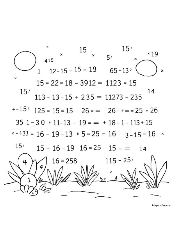 Malen Nach Zahlen Mathe Arbeitsblätter
