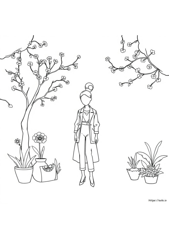 Fashion Designer Colouring Pages
