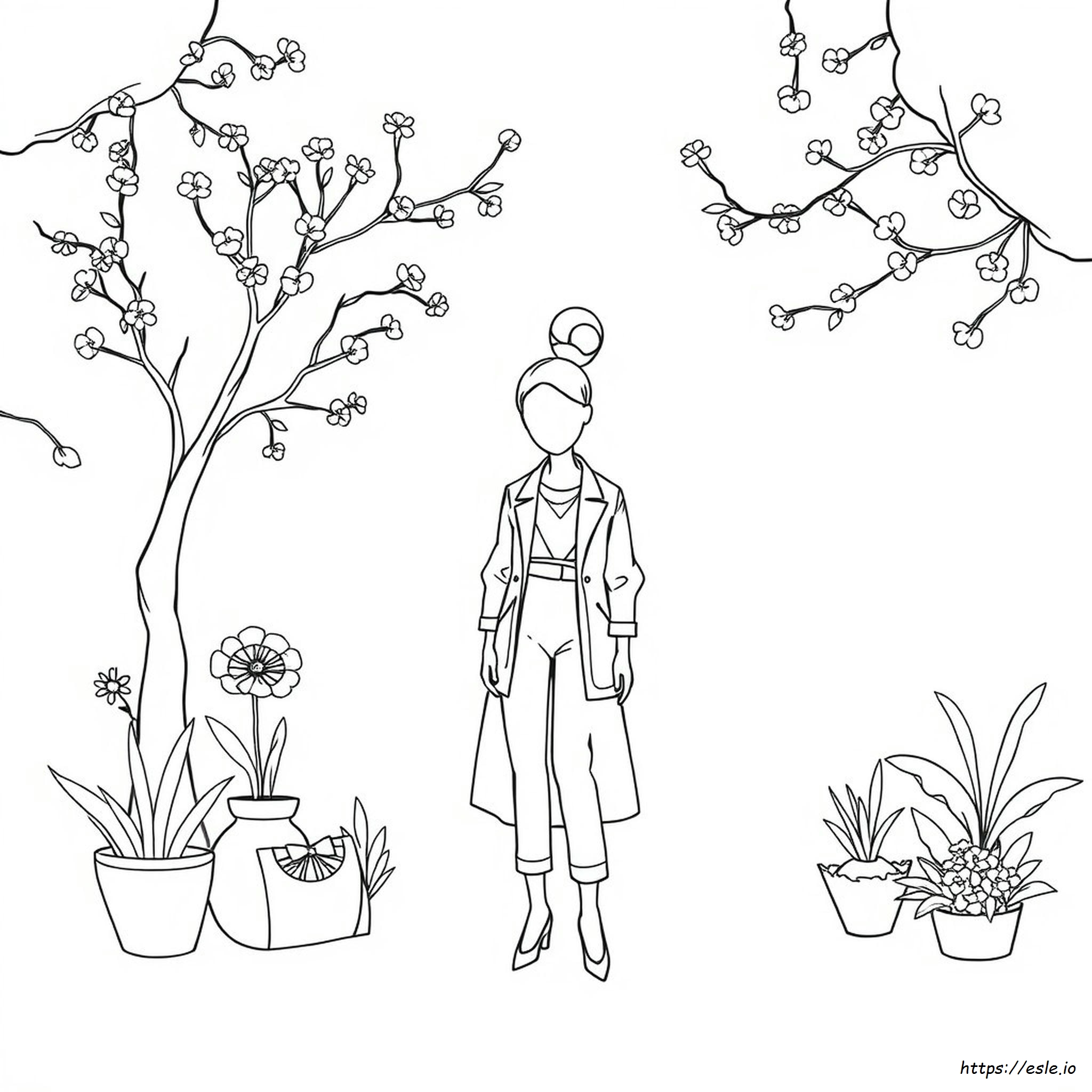 Fashion Designer Colouring Pages
