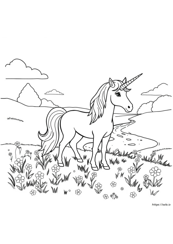 Free Coloring Pictures Of Unicorns