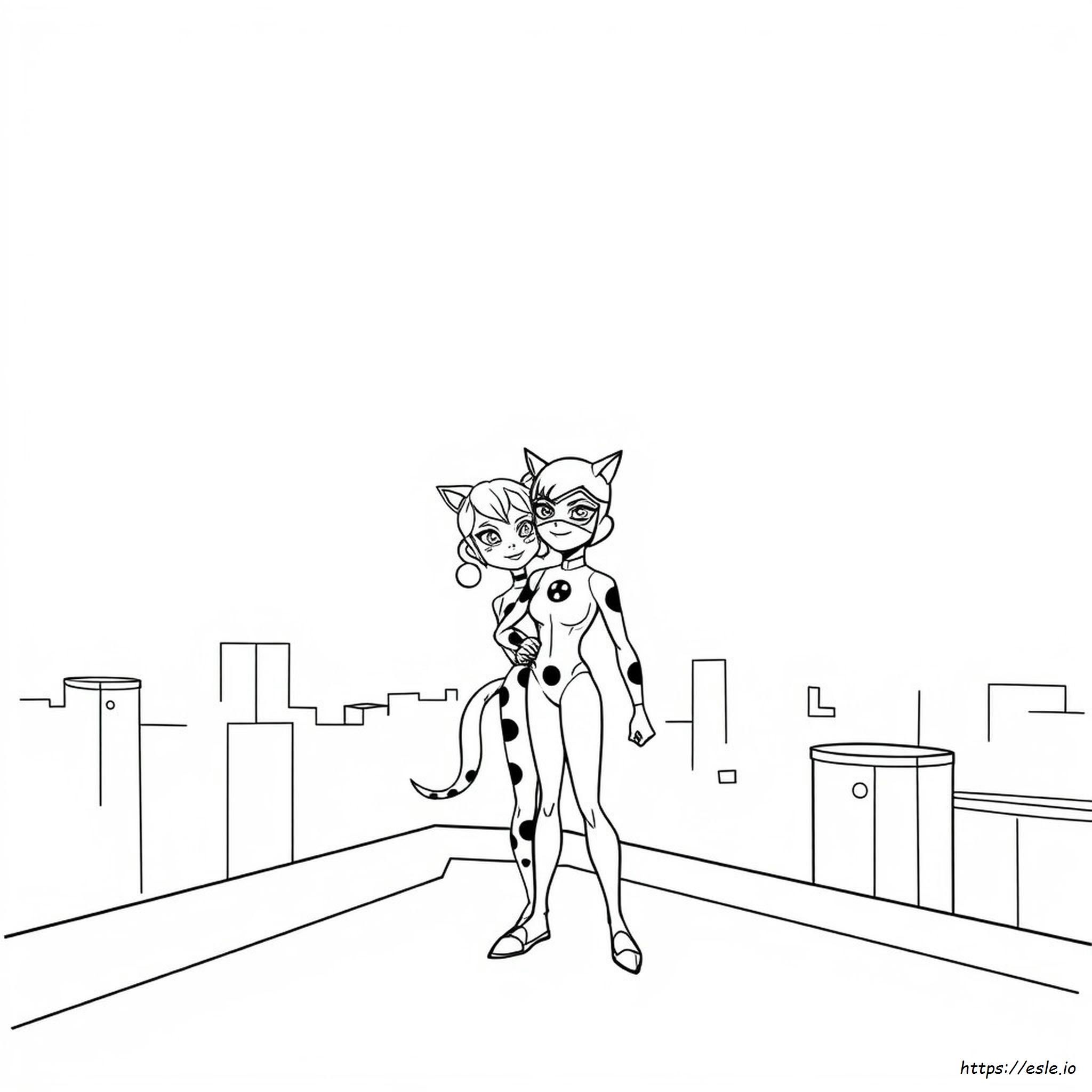 Miraculous Tales Of Ladybug & Cat Noir Coloring Pages