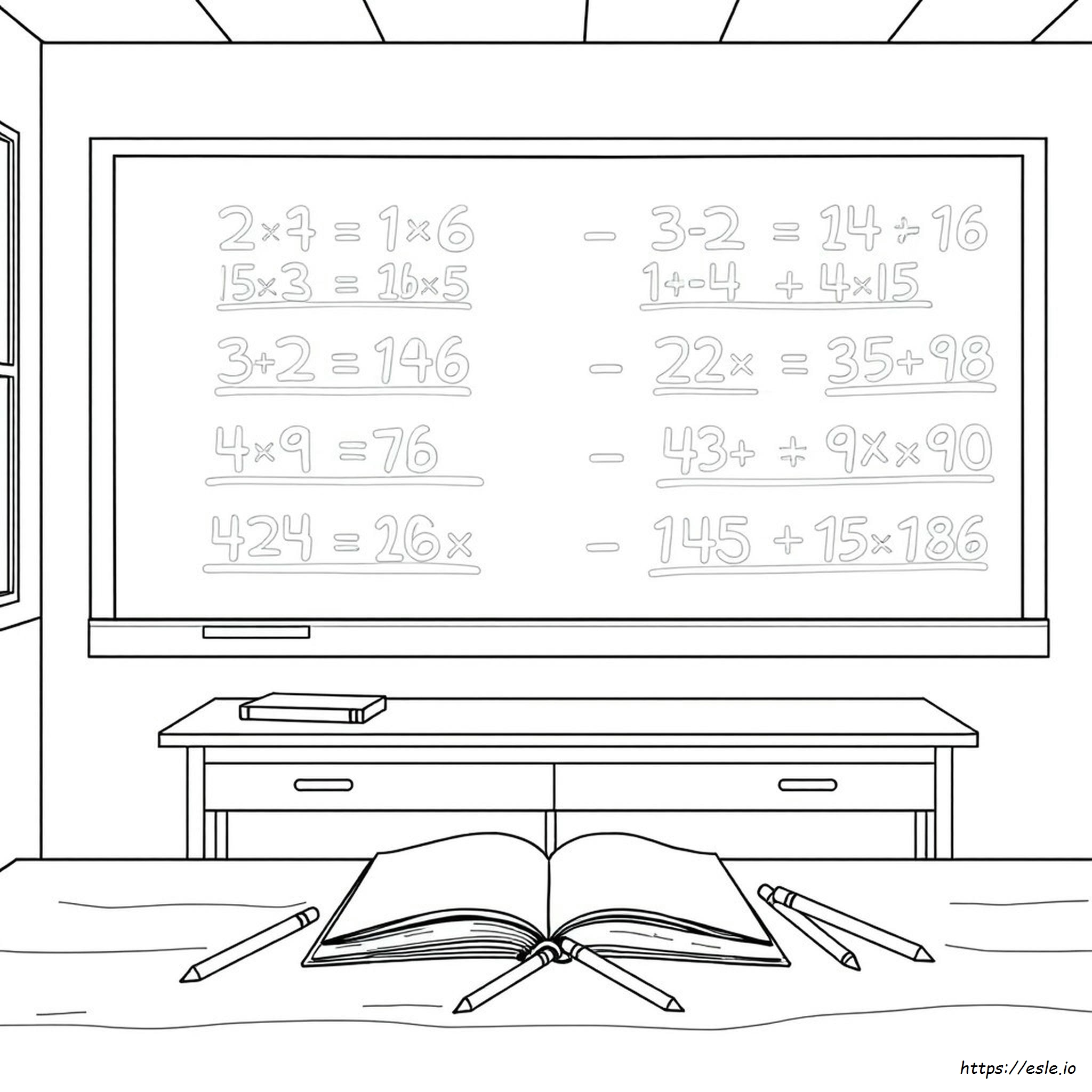 Hojas De Multiplicación Para Colorear
