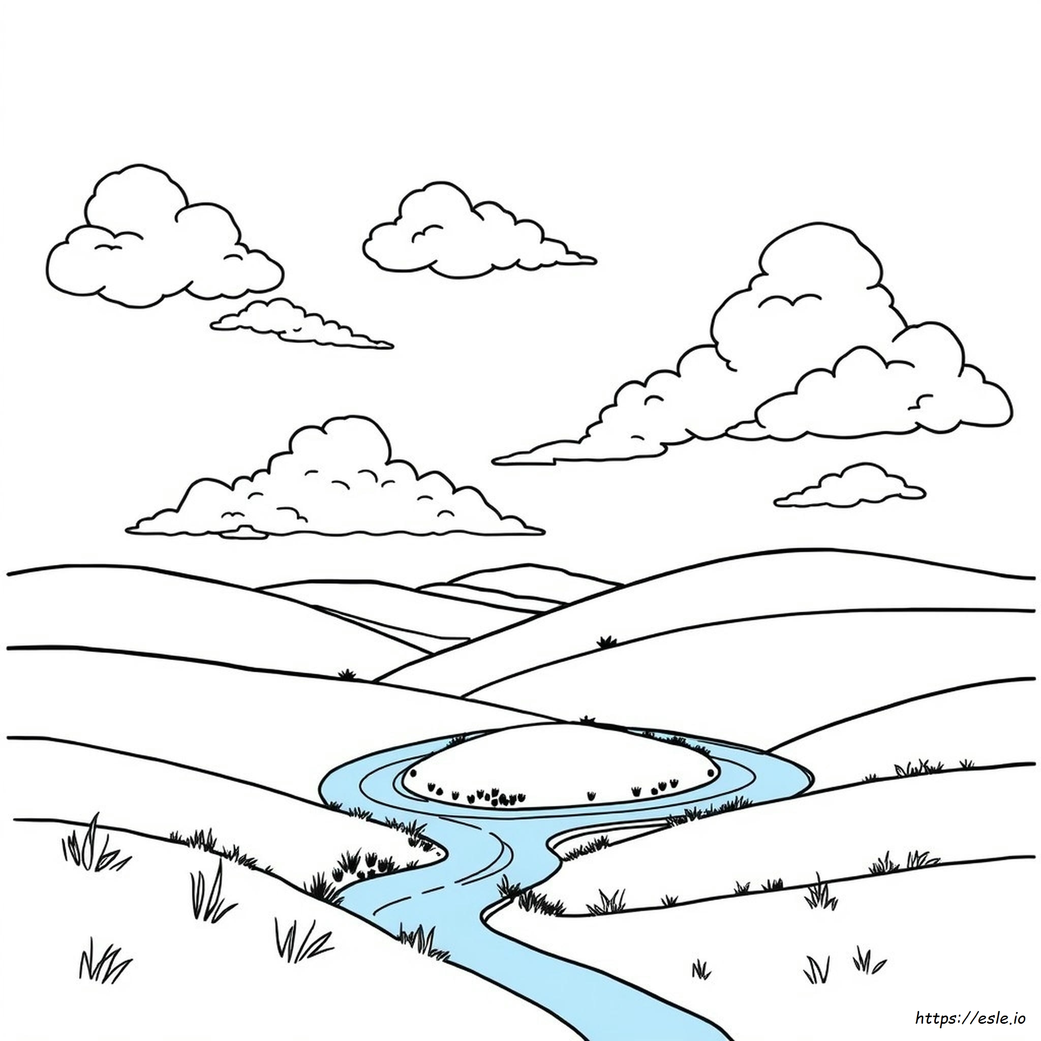 Coloriage Paysage À Imprimer