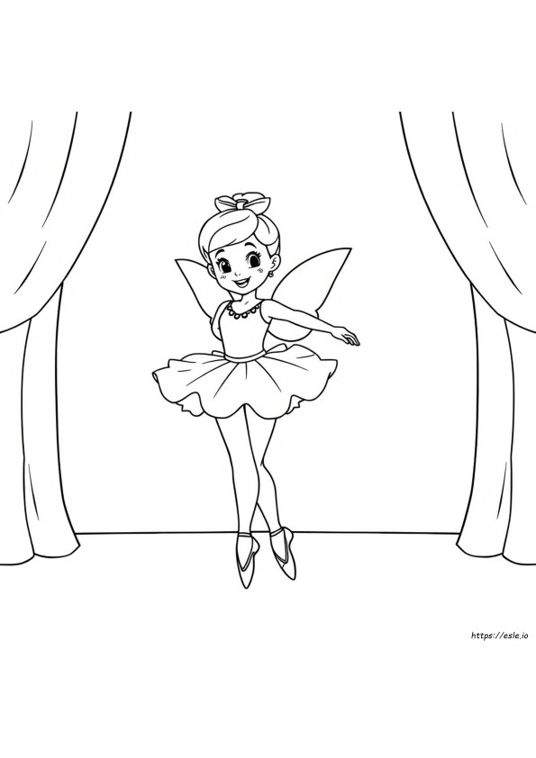 Carte De Colorat Angelina Balerina