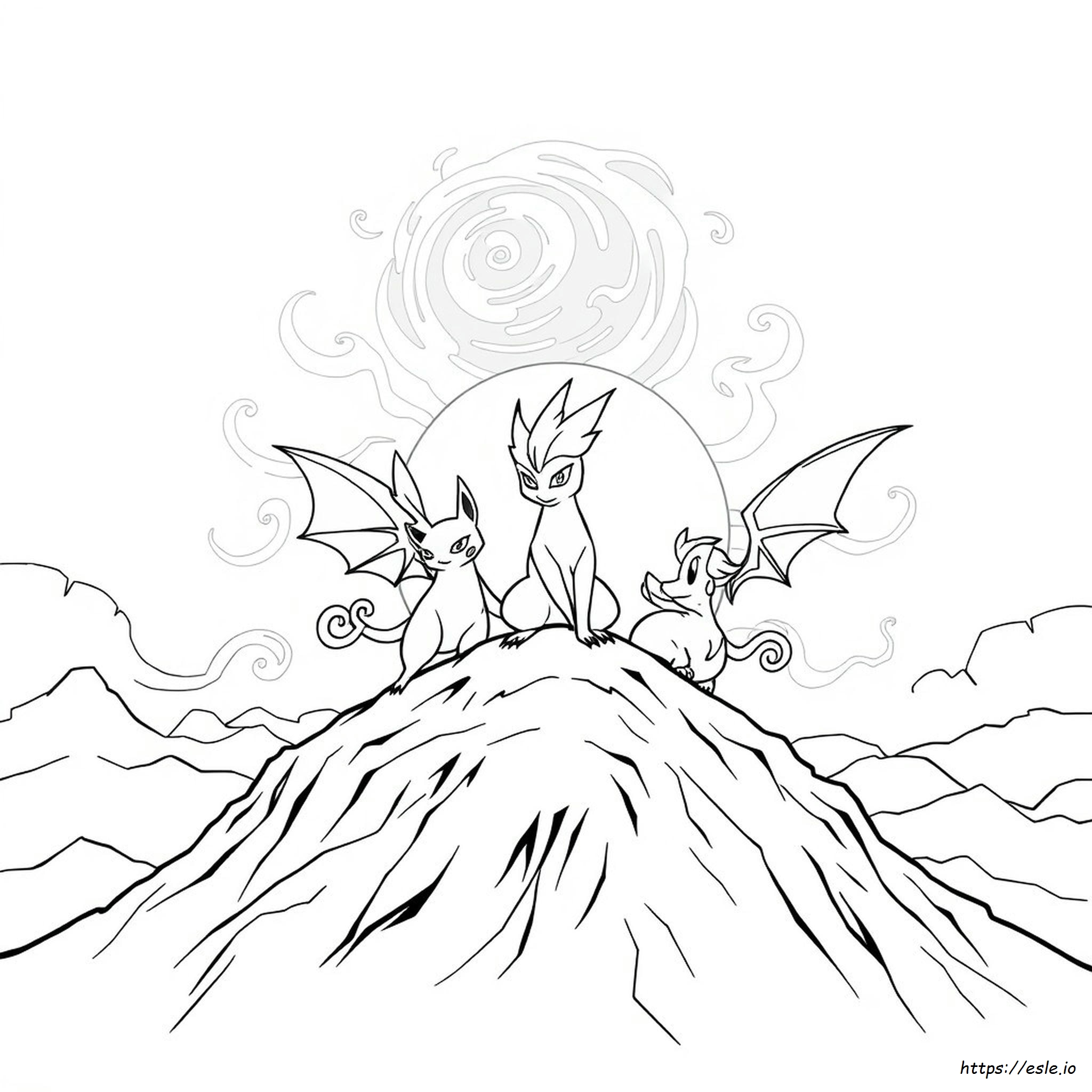 Legendarne Pokemony Kolorowanki