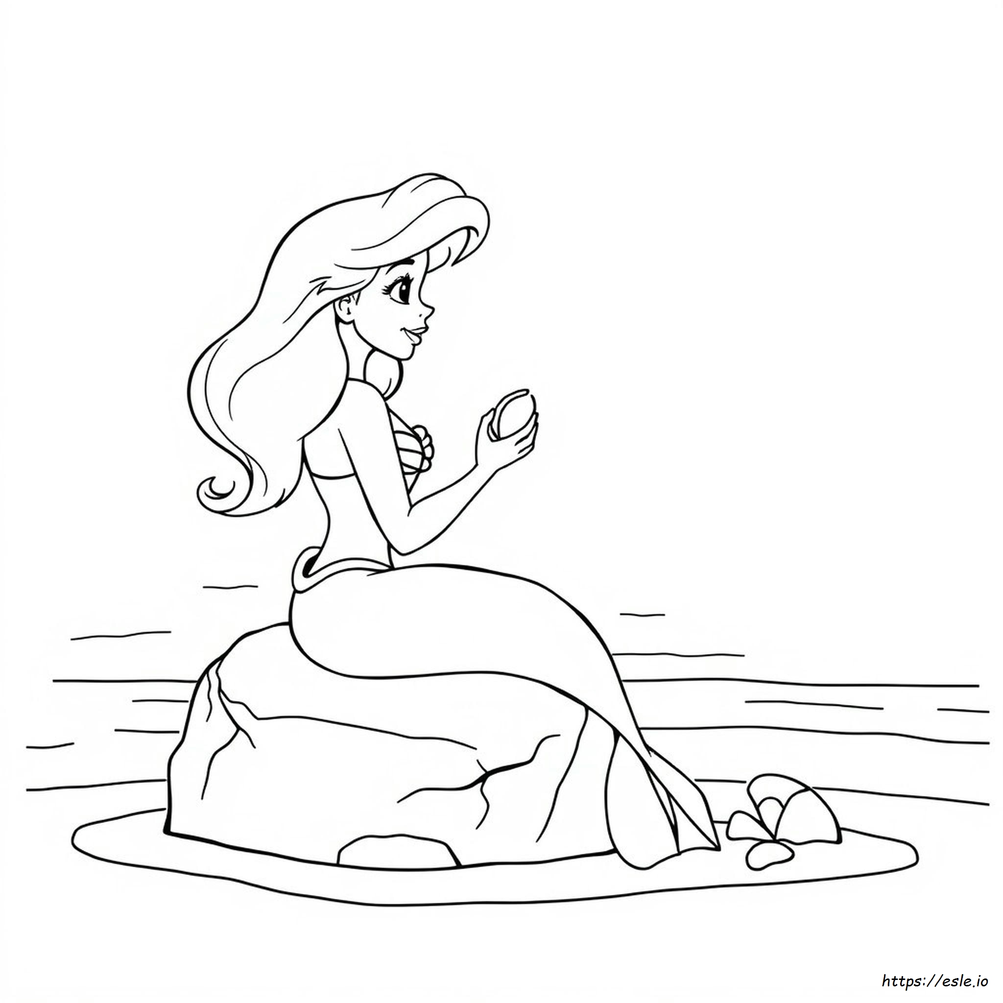 Disegni Da Colorare Gratuiti Della Principessa Ariel Da Stampare