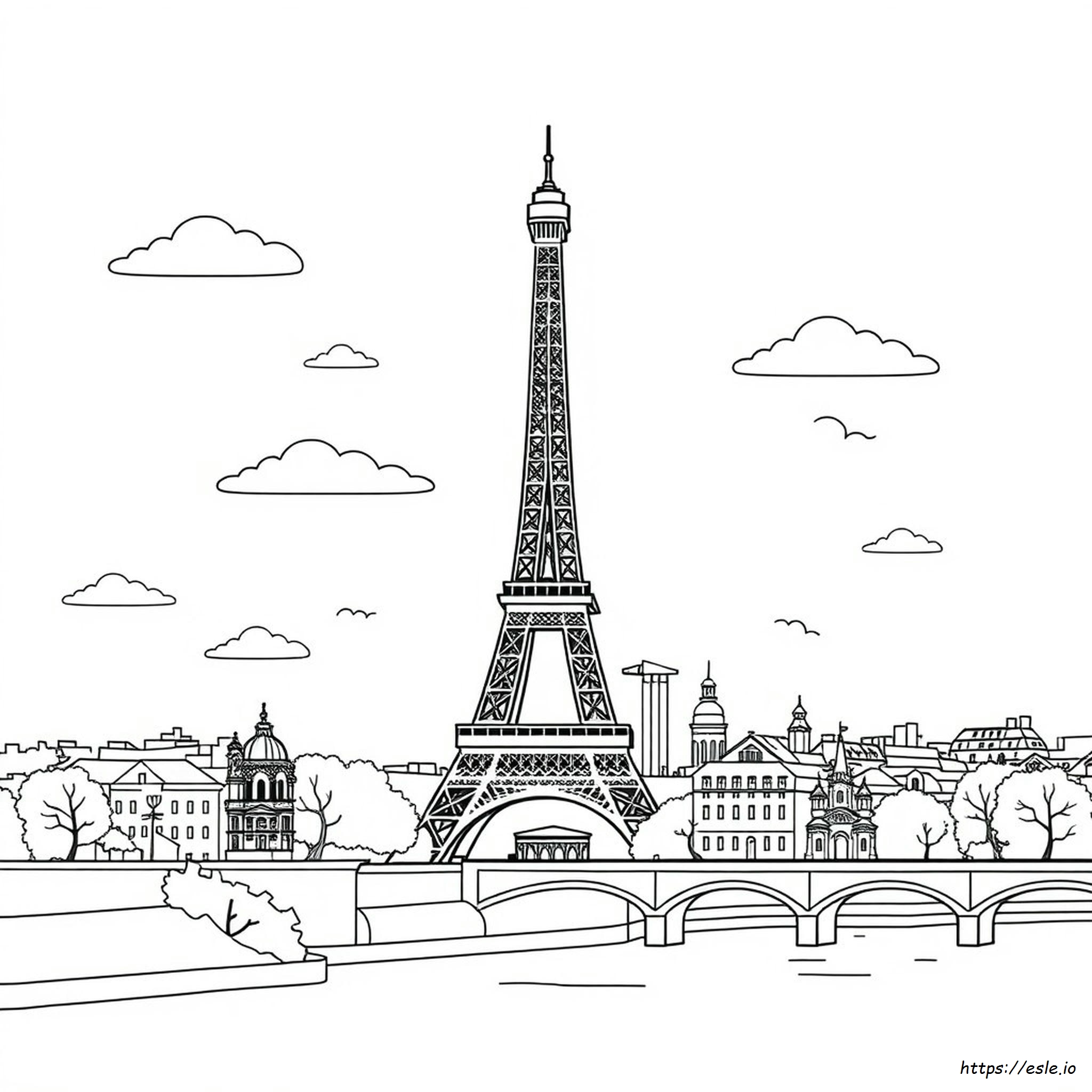 Paris Coloring Pictures