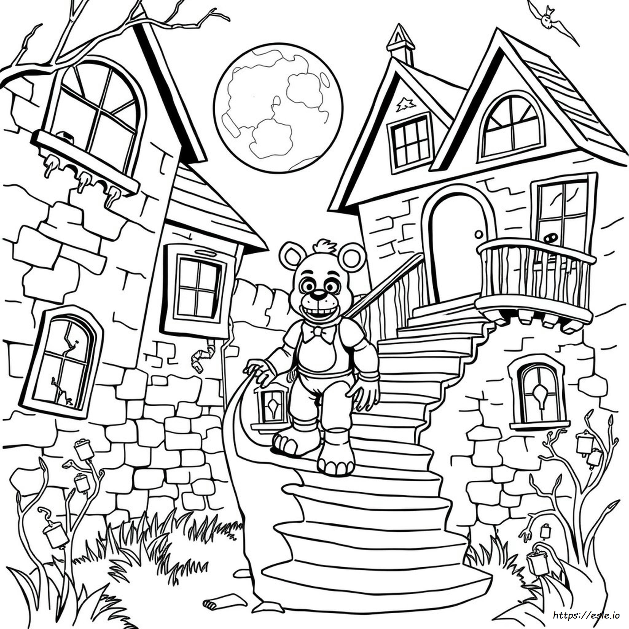Twisted Freddy Coloring Pages