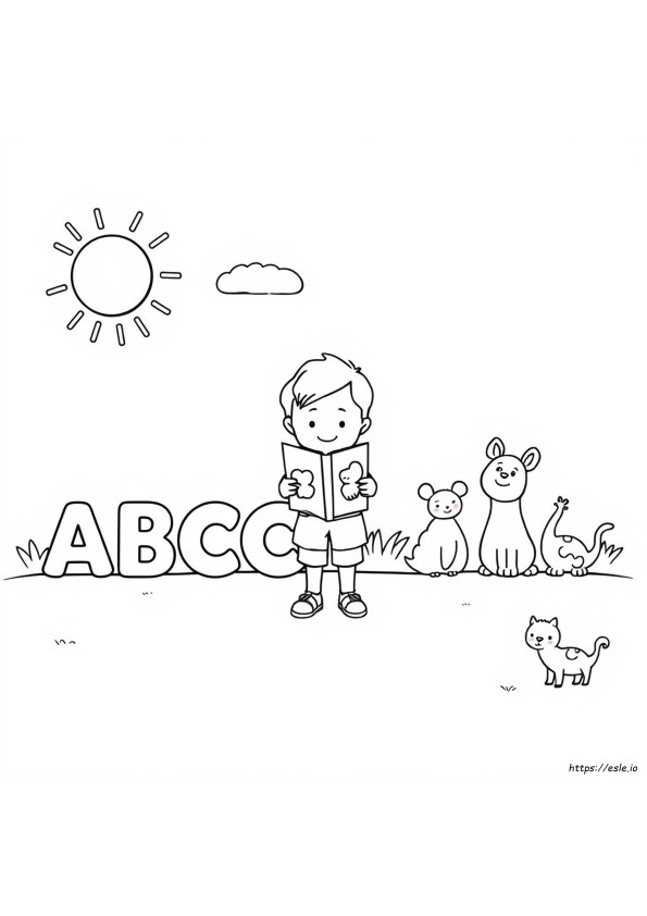Folhas De Colorir Abc Grátis