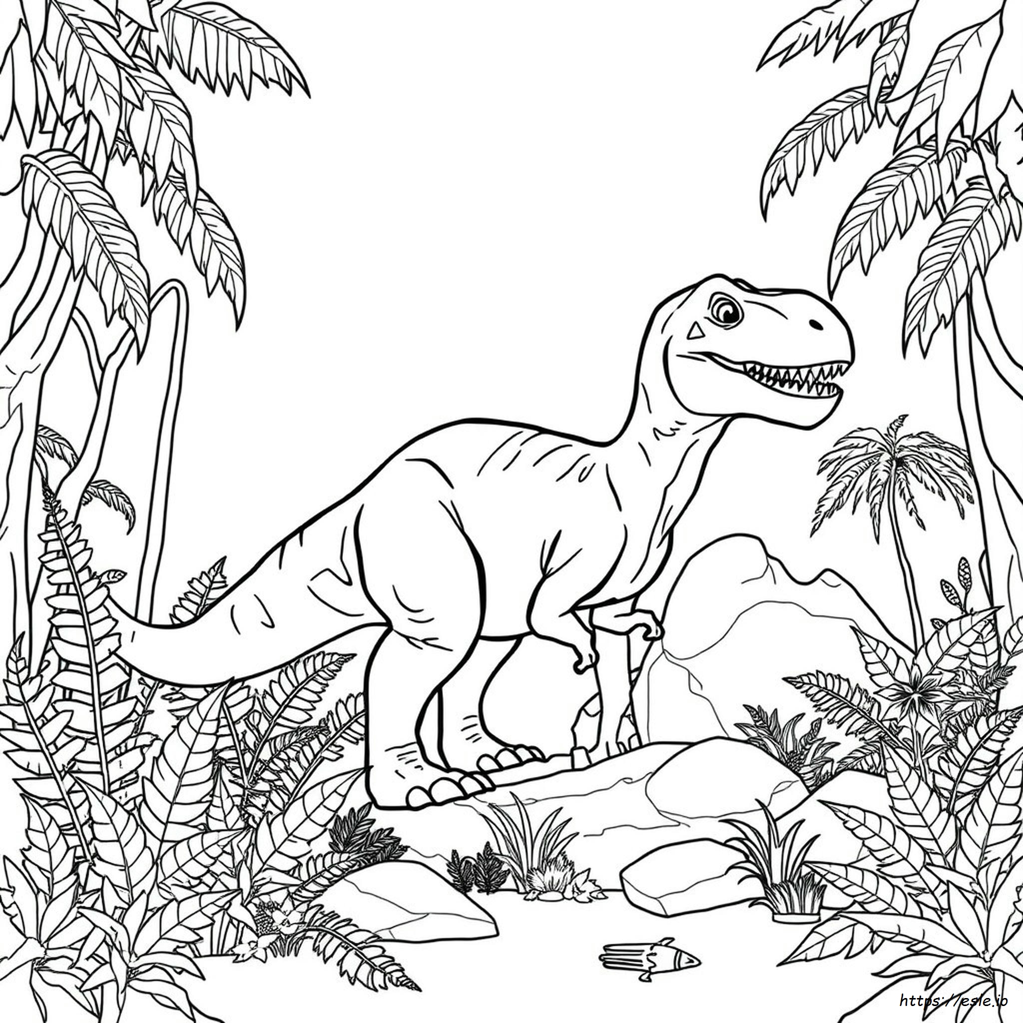 Buku Mewarnai Dunia Jurassic