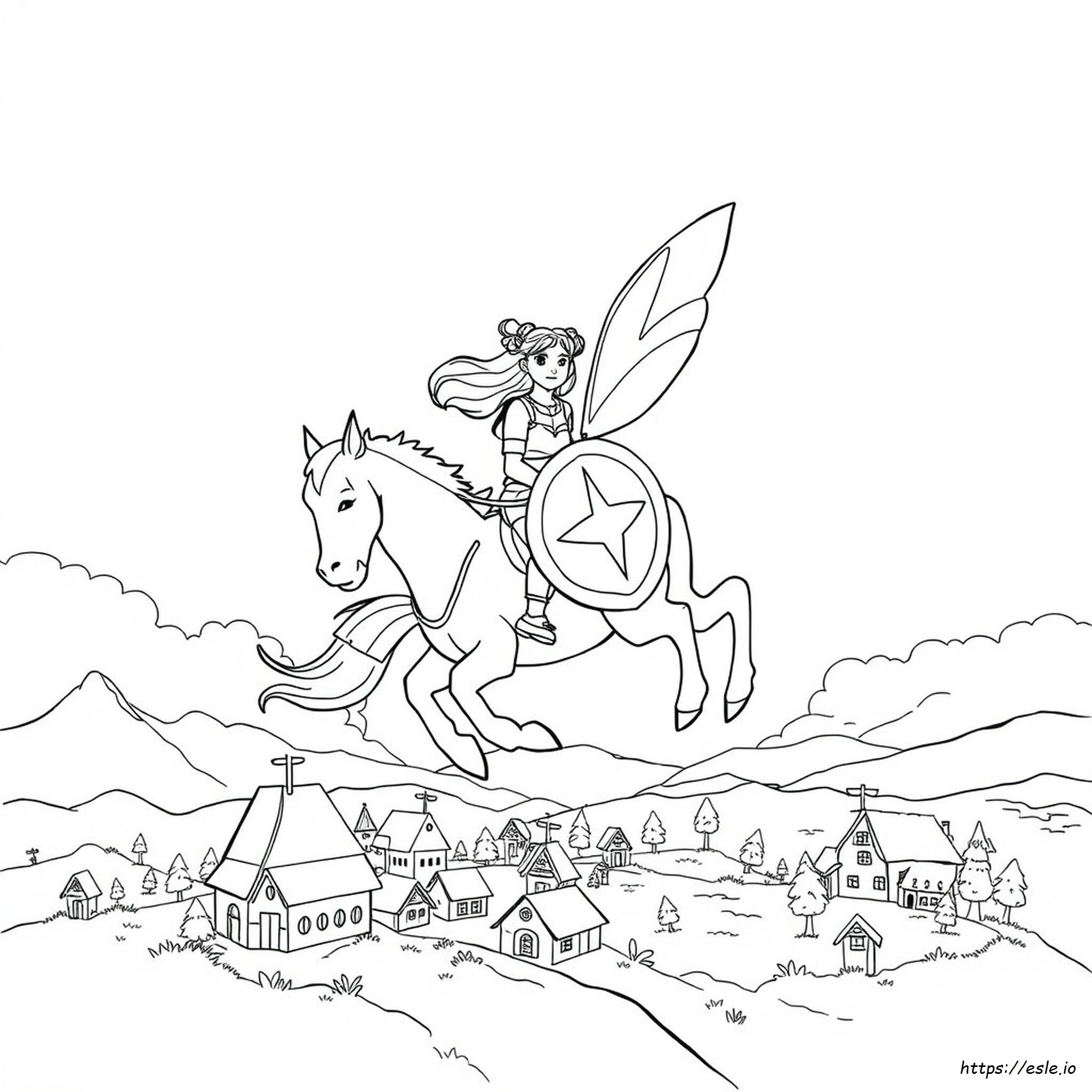 Astrid And Stormfly Coloring Pages