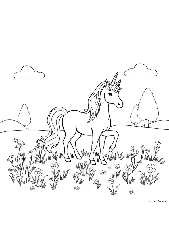 Unicorn Boyama Sayfaları Boyama