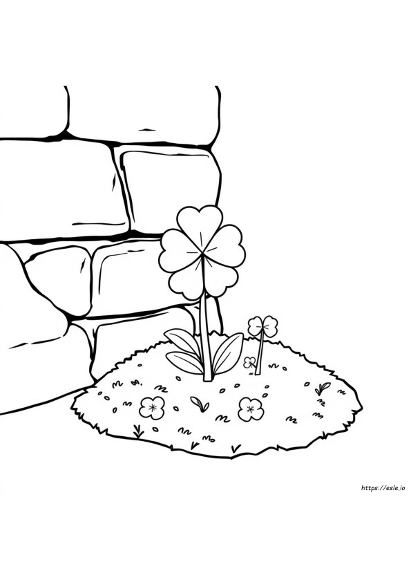 Plantilla De Trébol Para Colorear